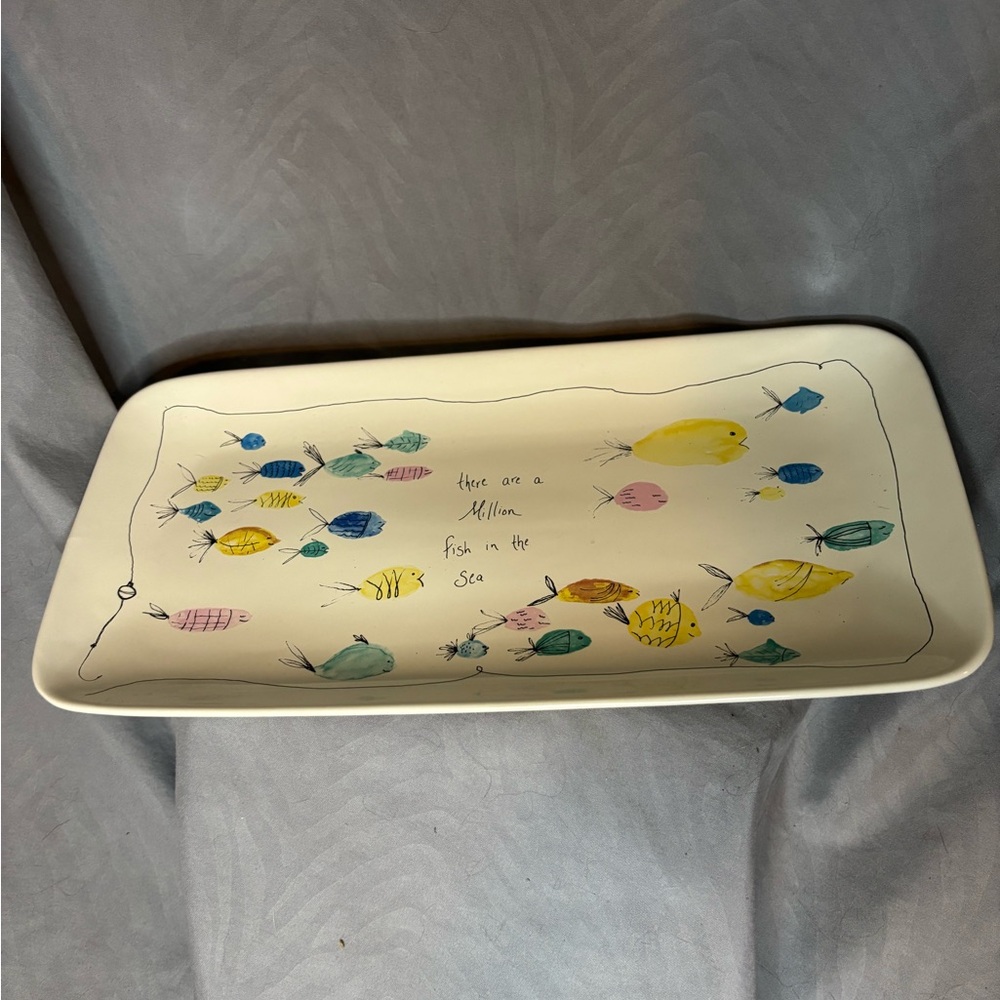 Tawnya Norton ‘there are a million fish in the sea’ Rectangular Platter